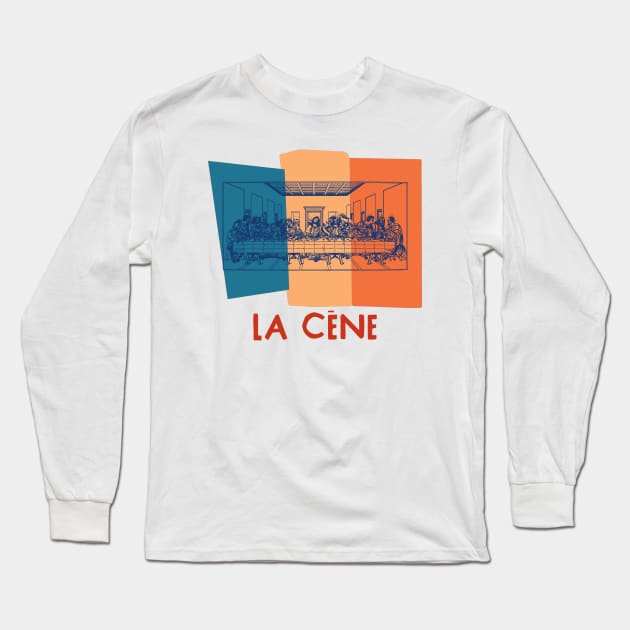 La Cène - The Last Supper Long Sleeve T-Shirt by Belcordi